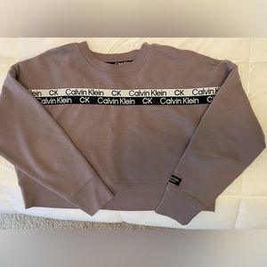 Calvin Klein cropped sweatshirt medium